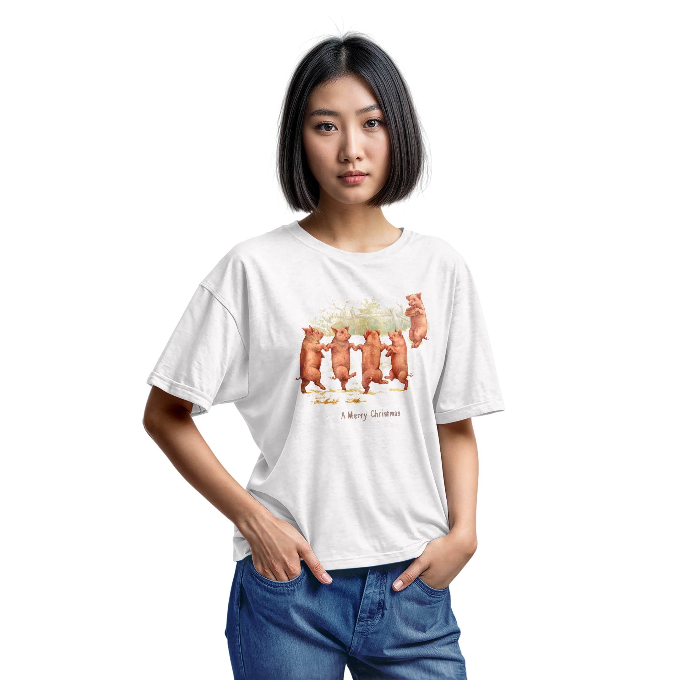 Christmas Dancing Pigs